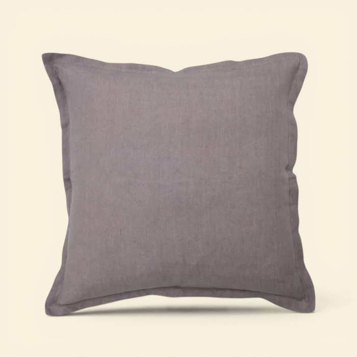 Muted Mauve Linen Toss Pillow