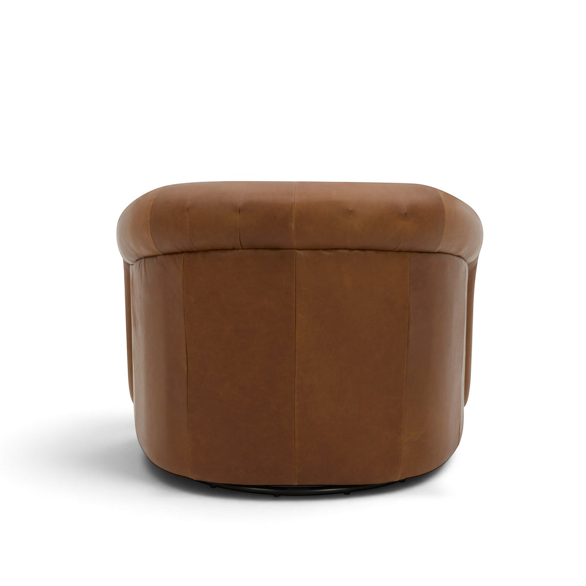 Woolwich Swivel Lounge Chair - Concord Mink Leather