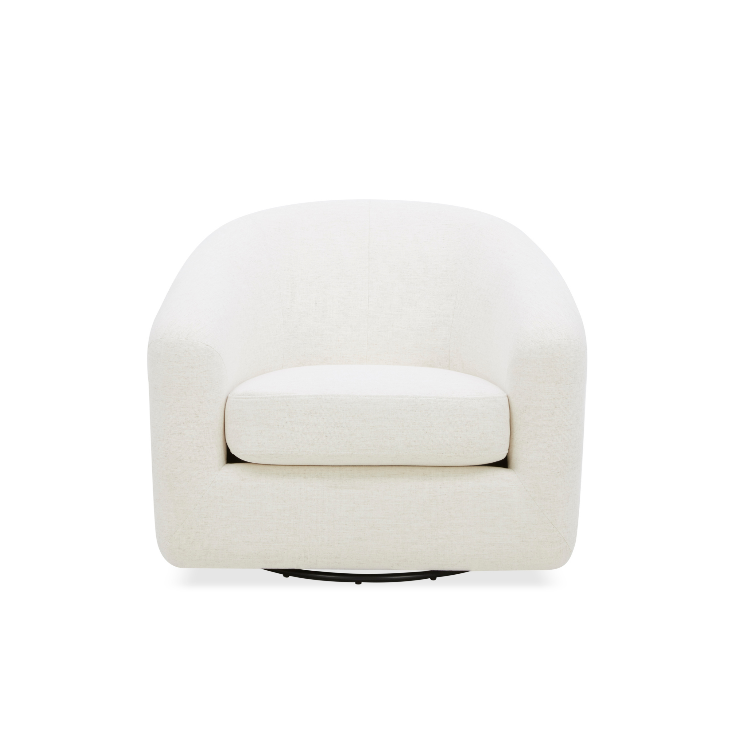 Woolwich Swivel Lounge Chair - Crypton® Nomad Snow