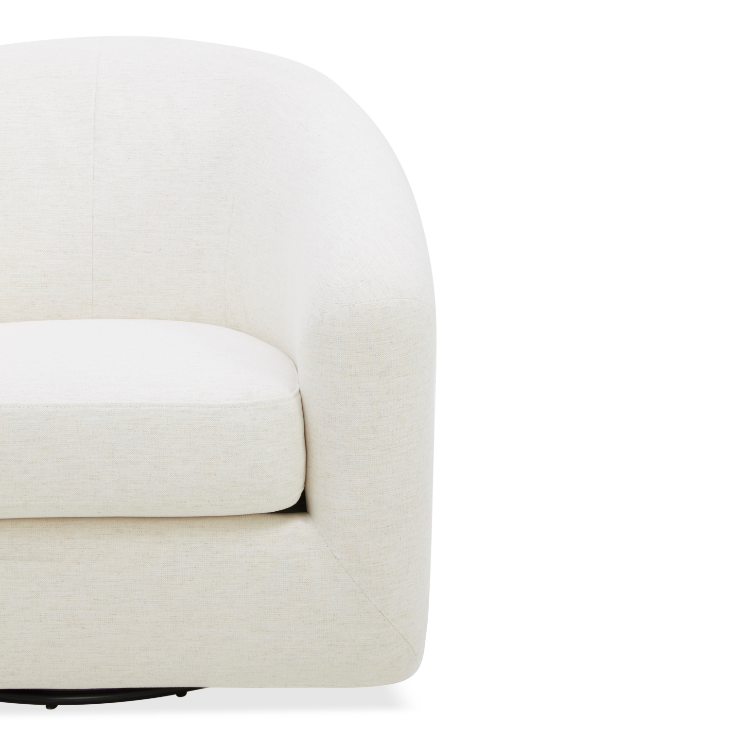 Woolwich Swivel Lounge Chair - Crypton® Nomad Snow