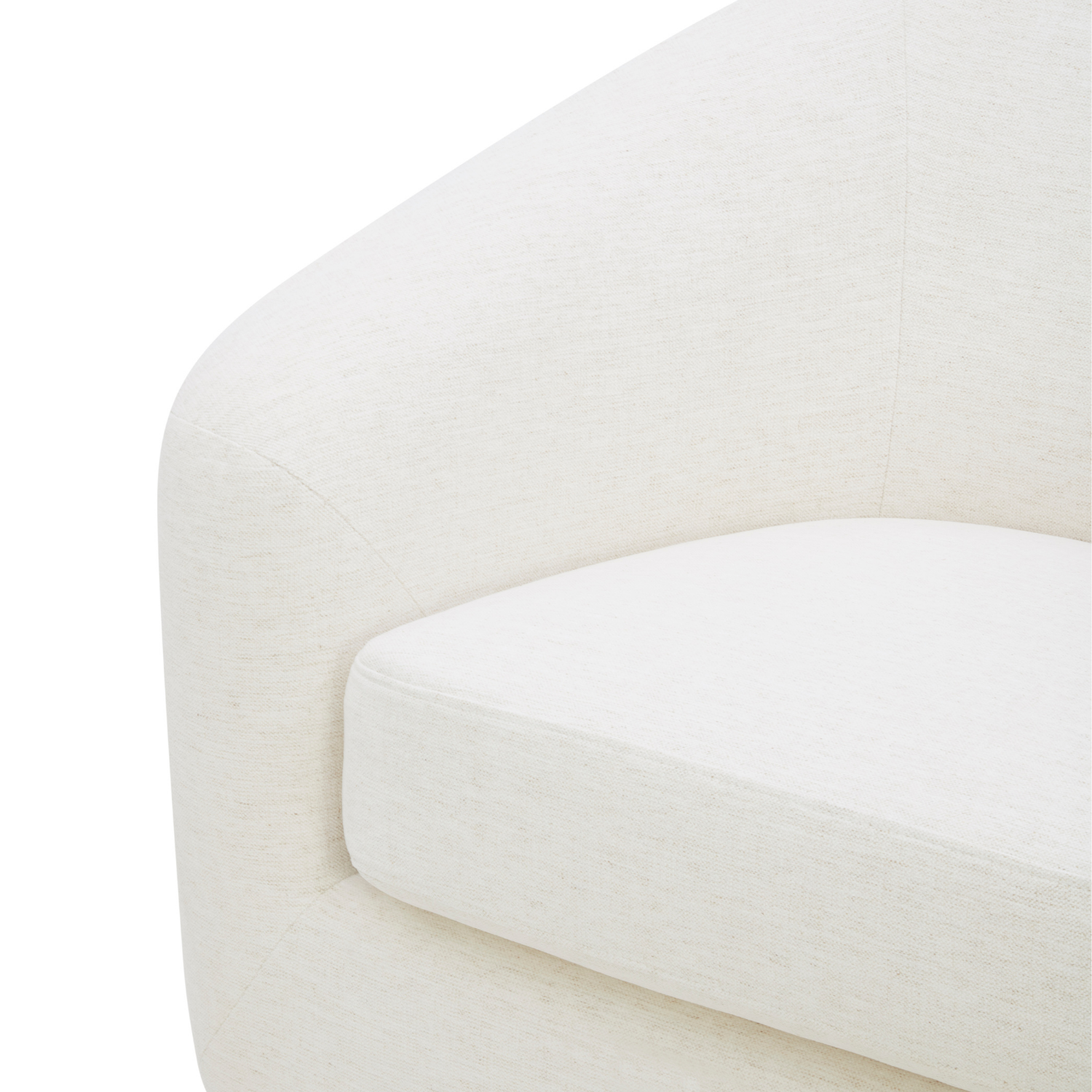 Woolwich Swivel Lounge Chair - Crypton® Nomad Snow