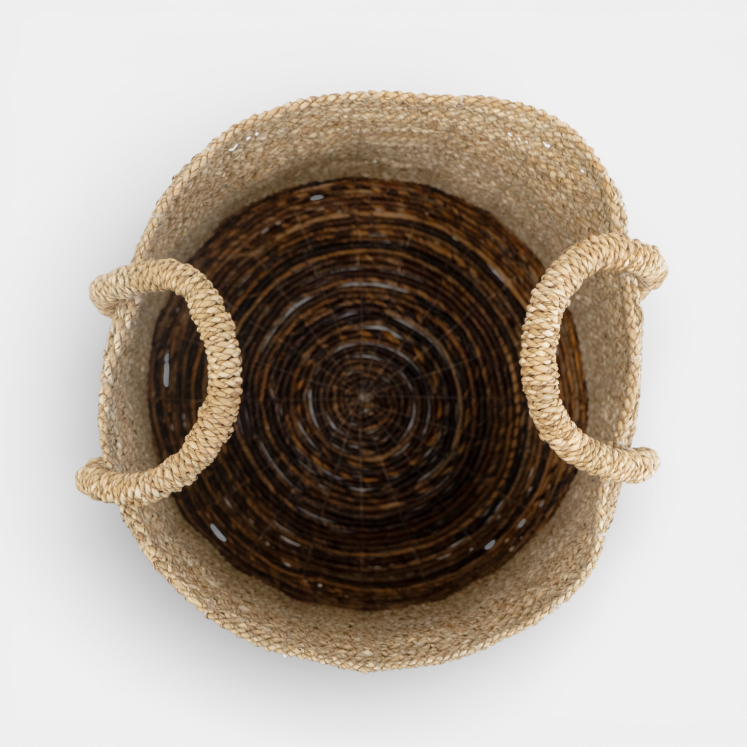 Nelson Natural Abaca Basket w/ Handles