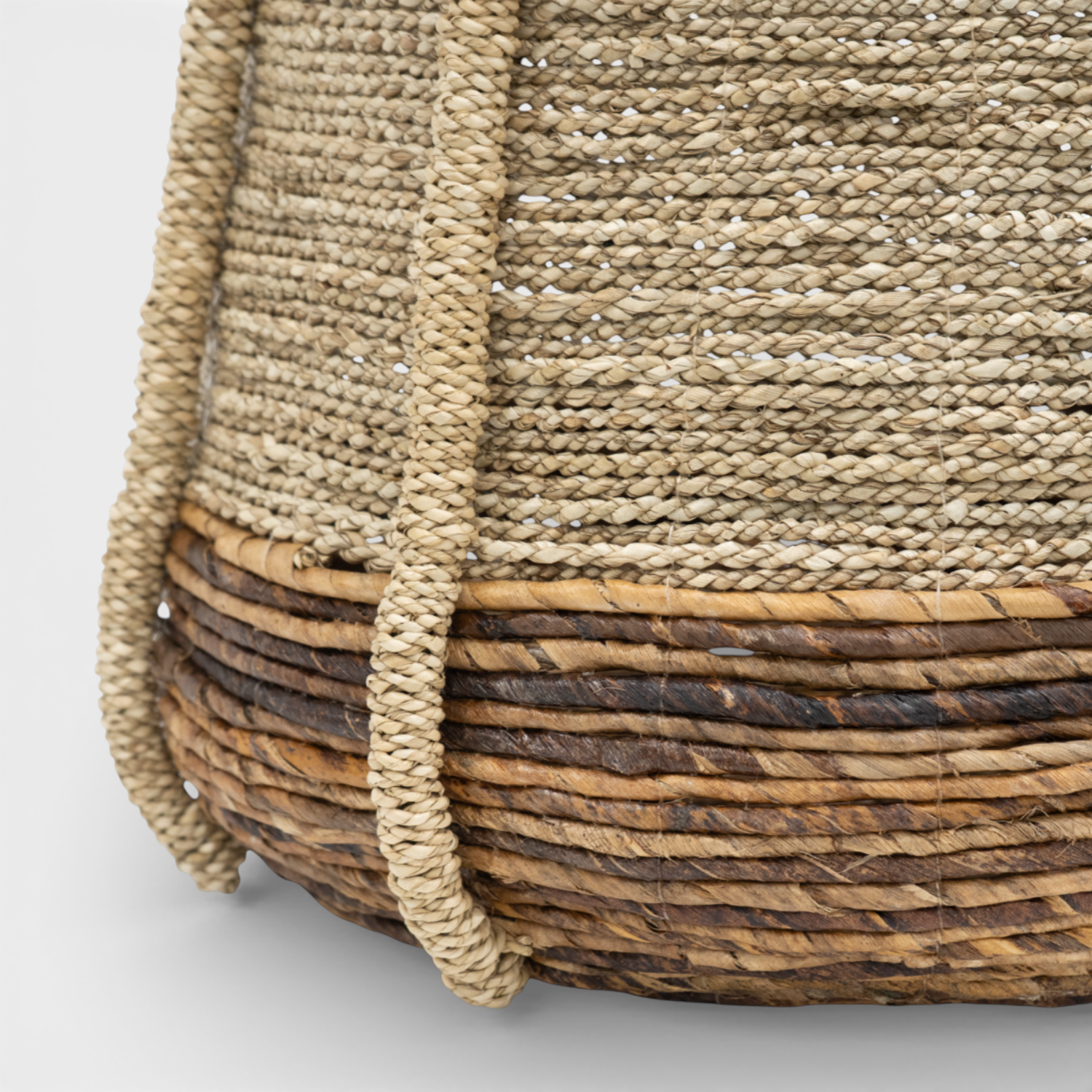 Nelson Natural Abaca Basket w/ Handles