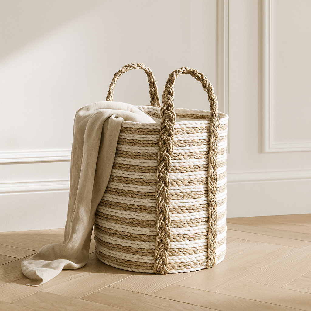 Kamloops Storage Basket w/ Handles - Natural