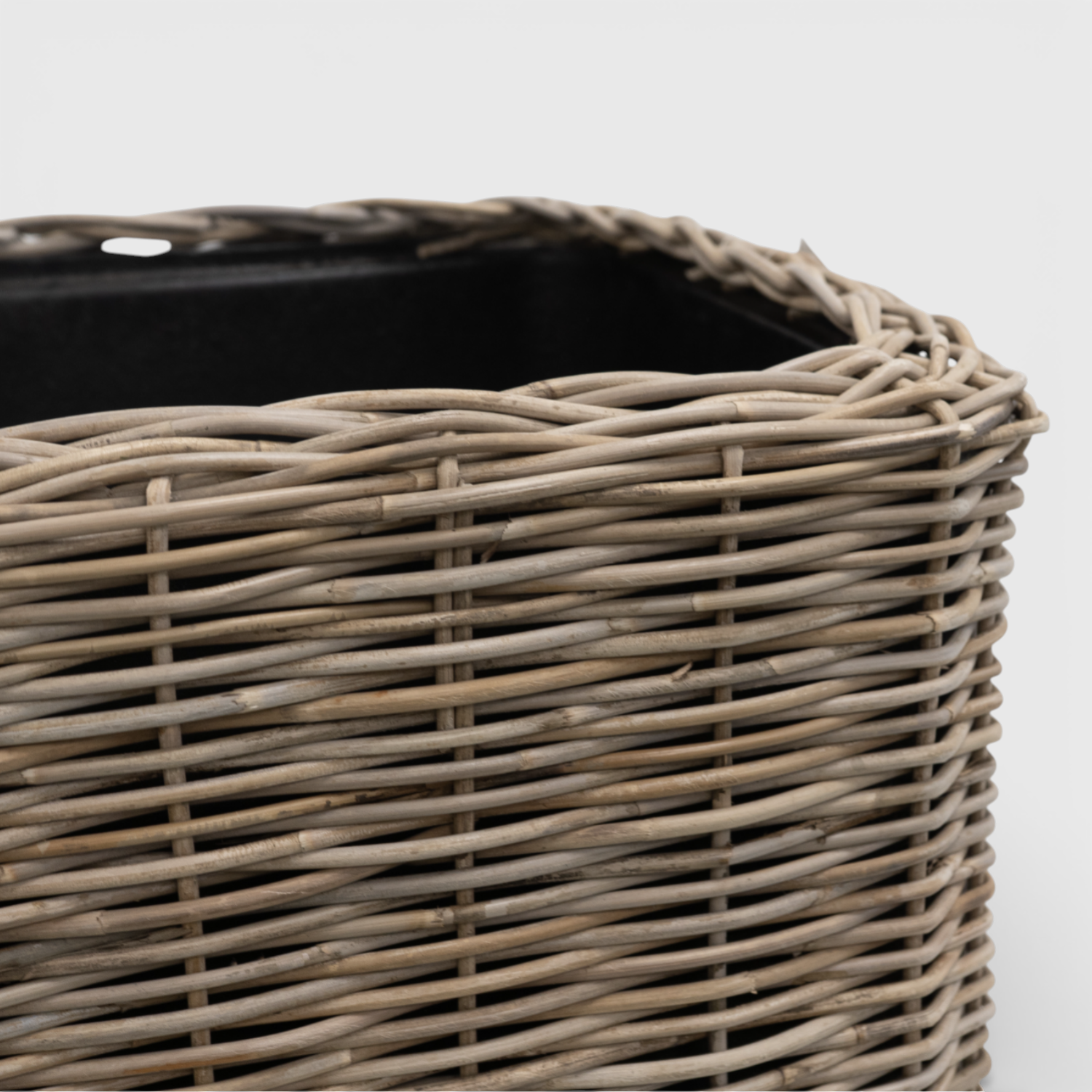 Durham Rattan Planter Basket w/ Wheels