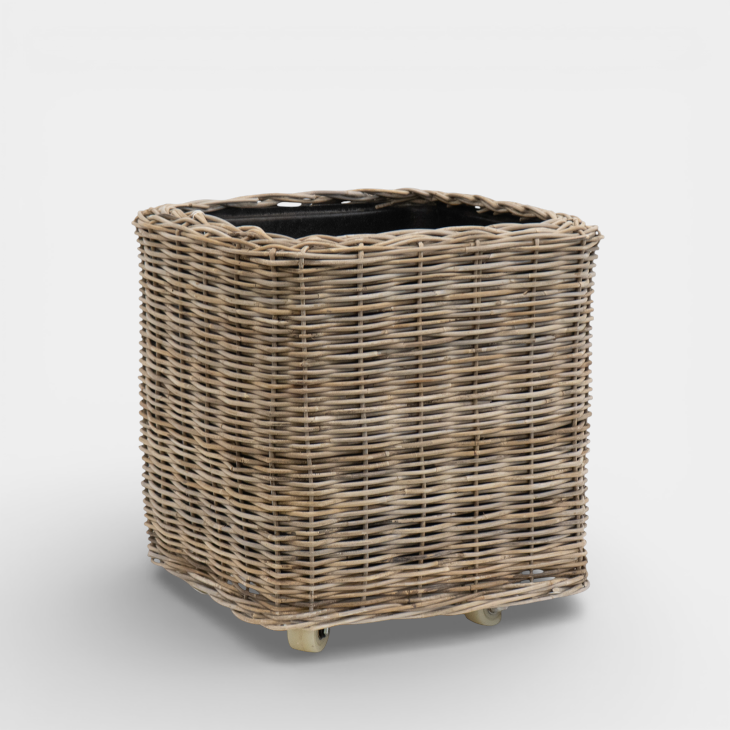 Durham Rattan Planter Basket w/ Wheels