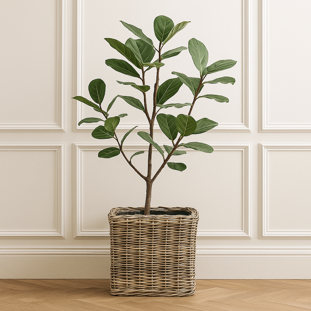 Durham Rattan Planter Basket w/ Wheels