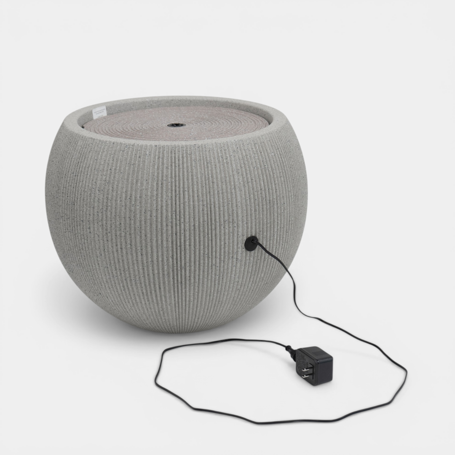 Fairview Round LED Fountain - Textured Beige