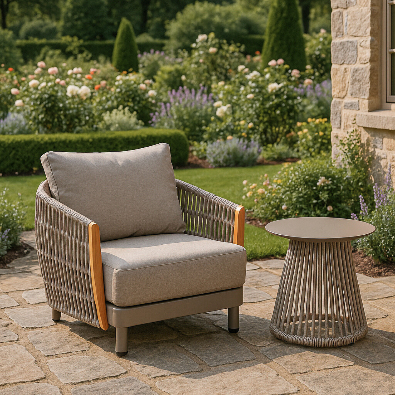 Collingwood Rope Club Chair - Champagne Taupe