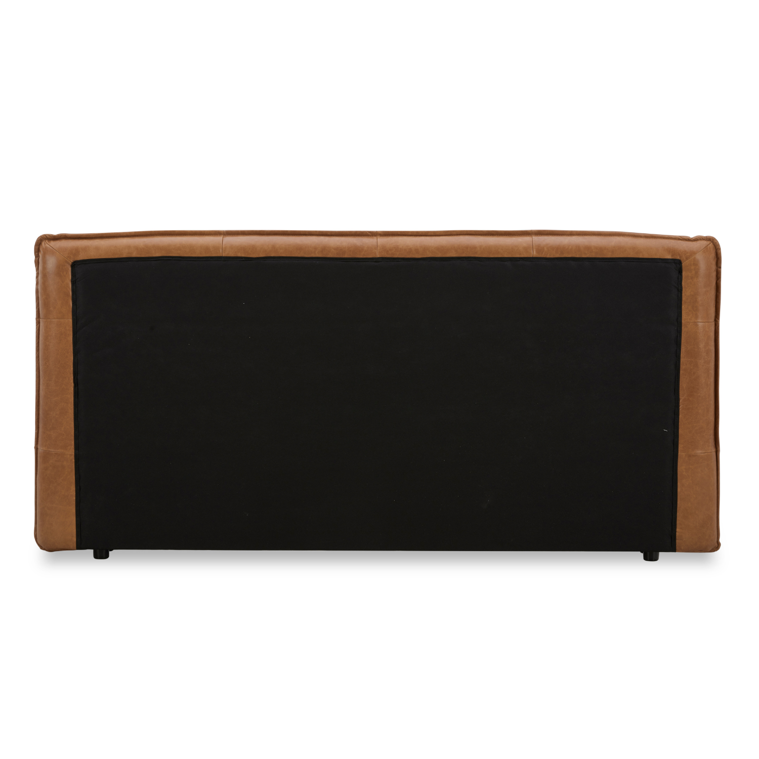 Carlaw Platform Bed - Distressed Cognac Leather