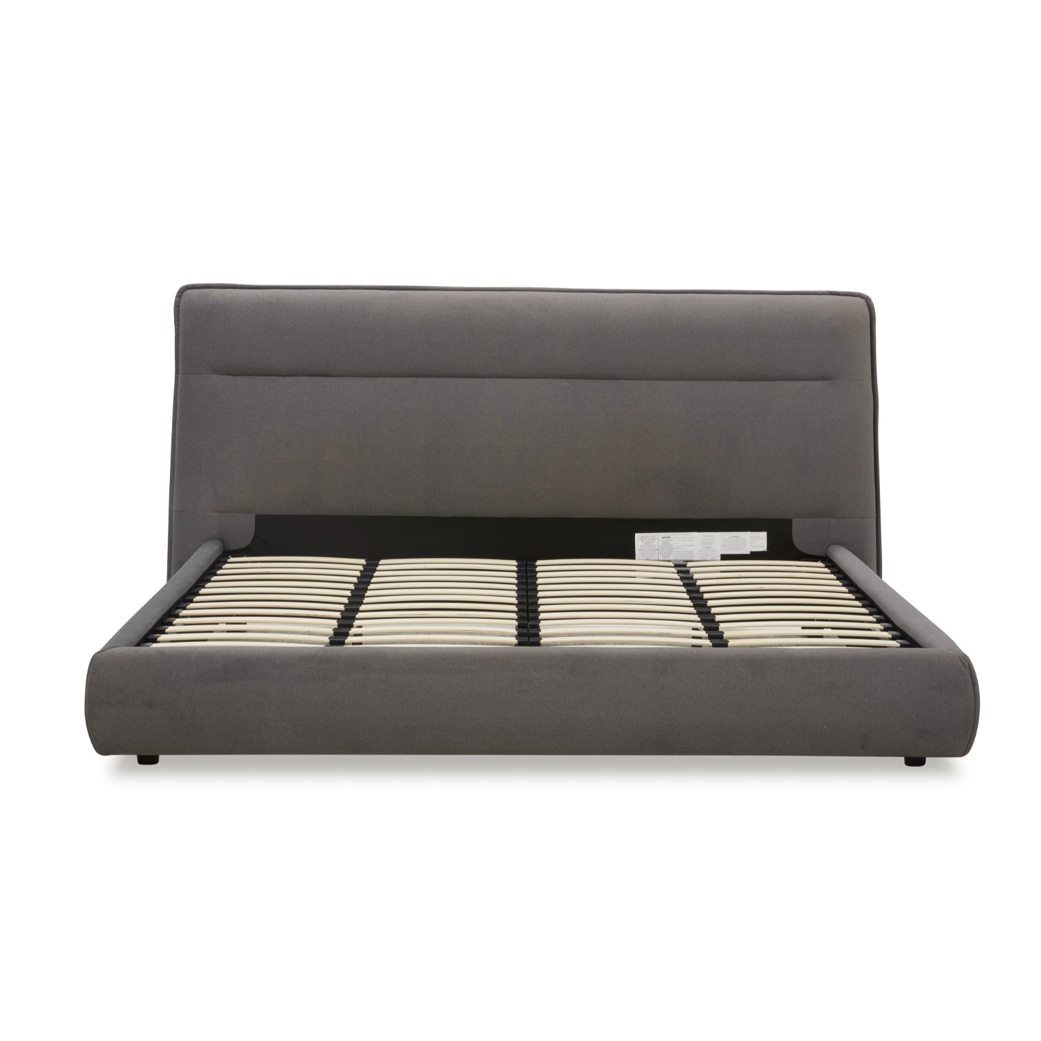 Carlaw Platform Bed - Graphite Matte Velvet