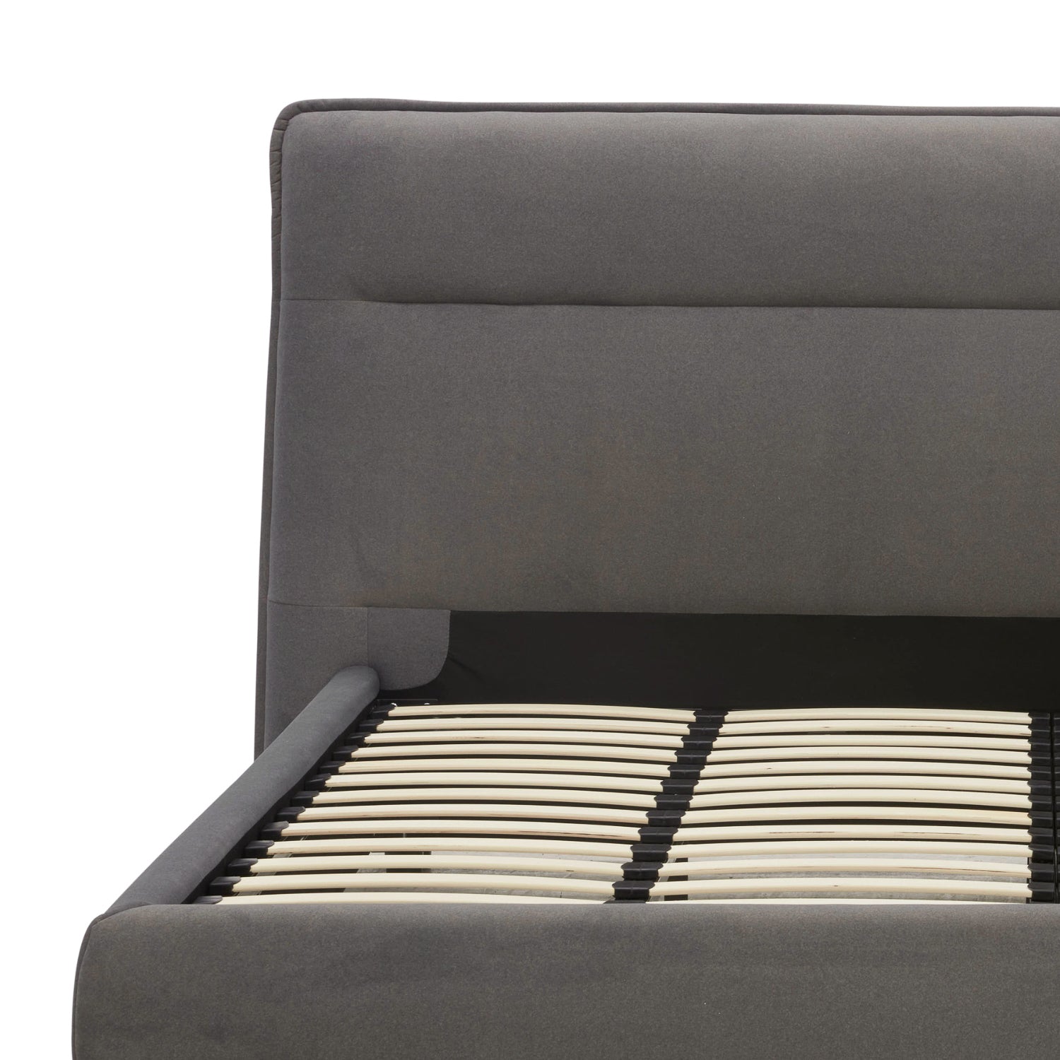 Carlaw Platform Bed - Graphite Matte Velvet