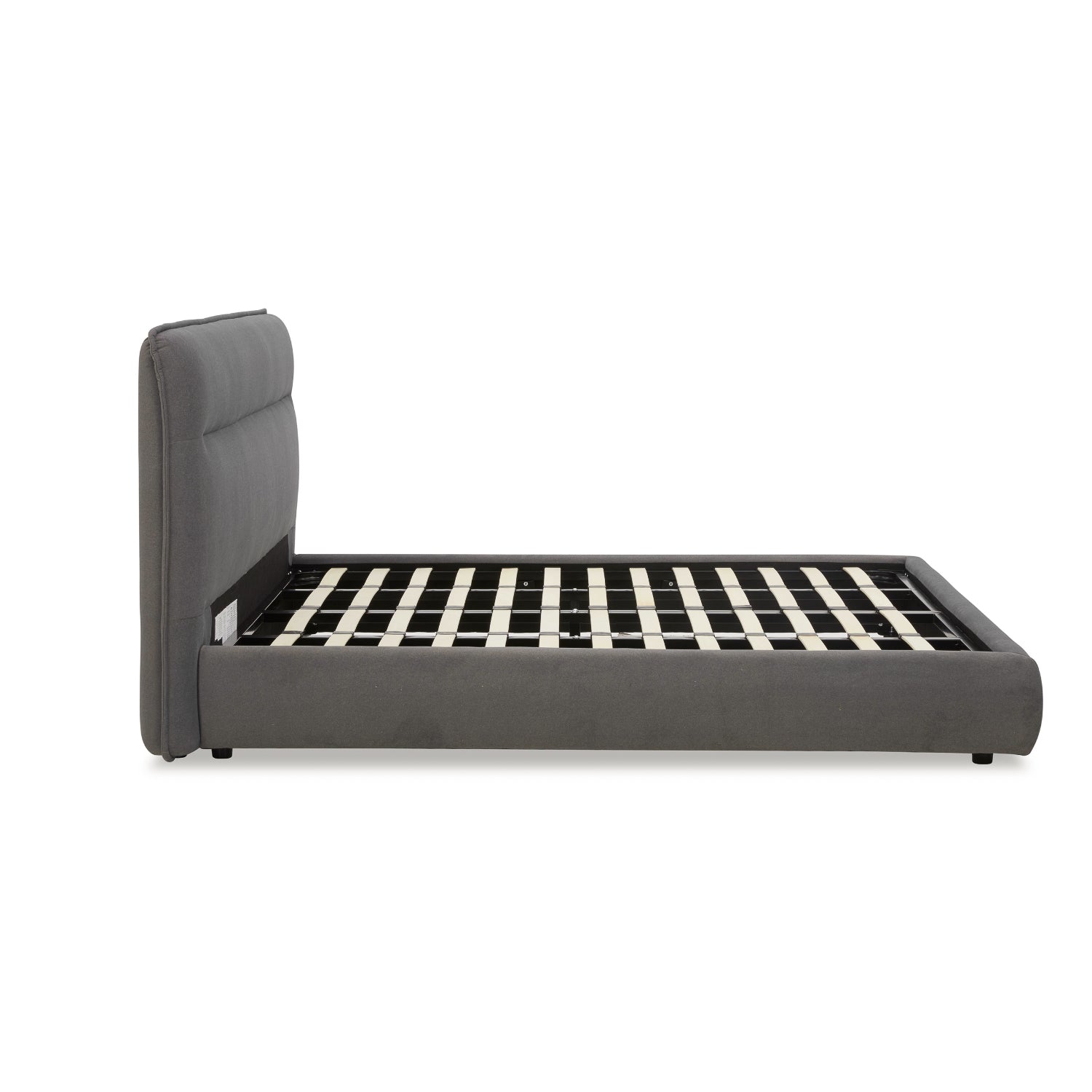 Carlaw Platform Bed - Graphite Matte Velvet