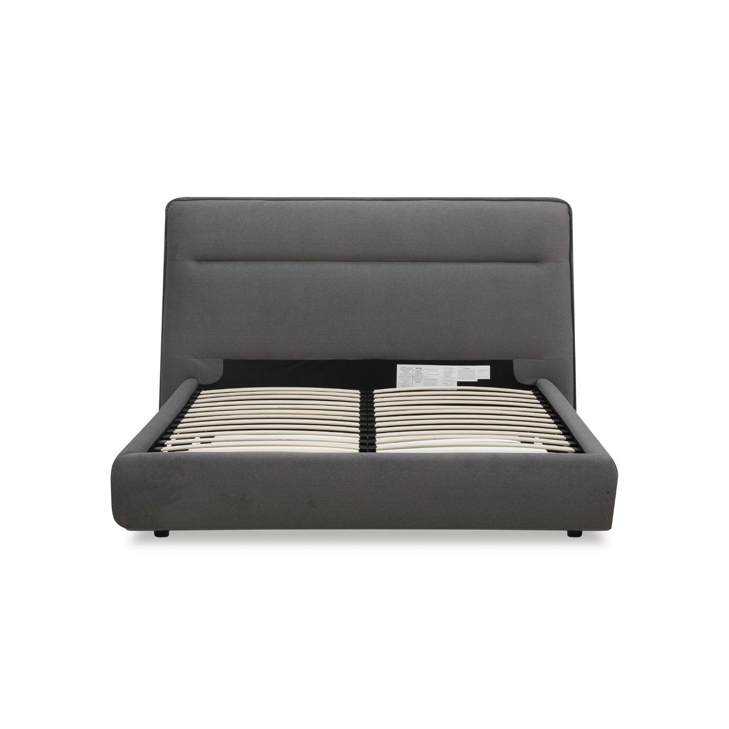 Carlaw Platform Bed - Graphite Matte Velvet