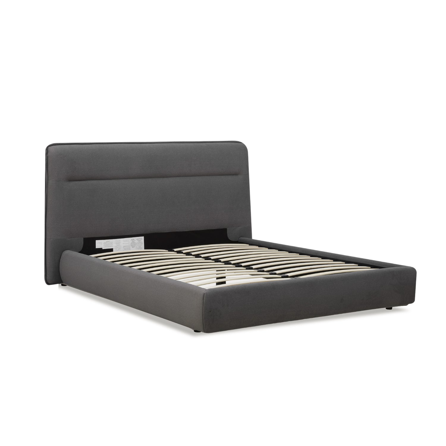 Carlaw Platform Bed - Graphite Matte Velvet