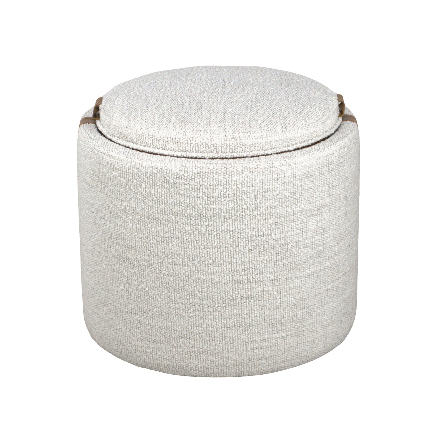 Charlestown Storage Ottoman - Pearl Boucle