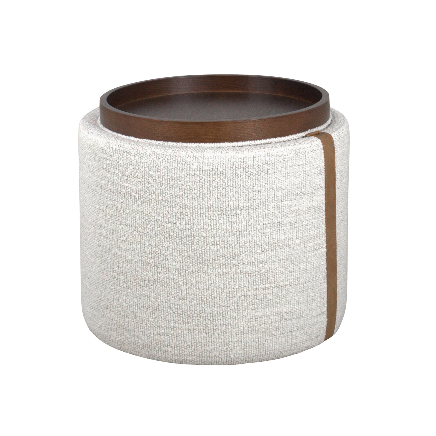 Charlestown Storage Ottoman - Pearl Boucle