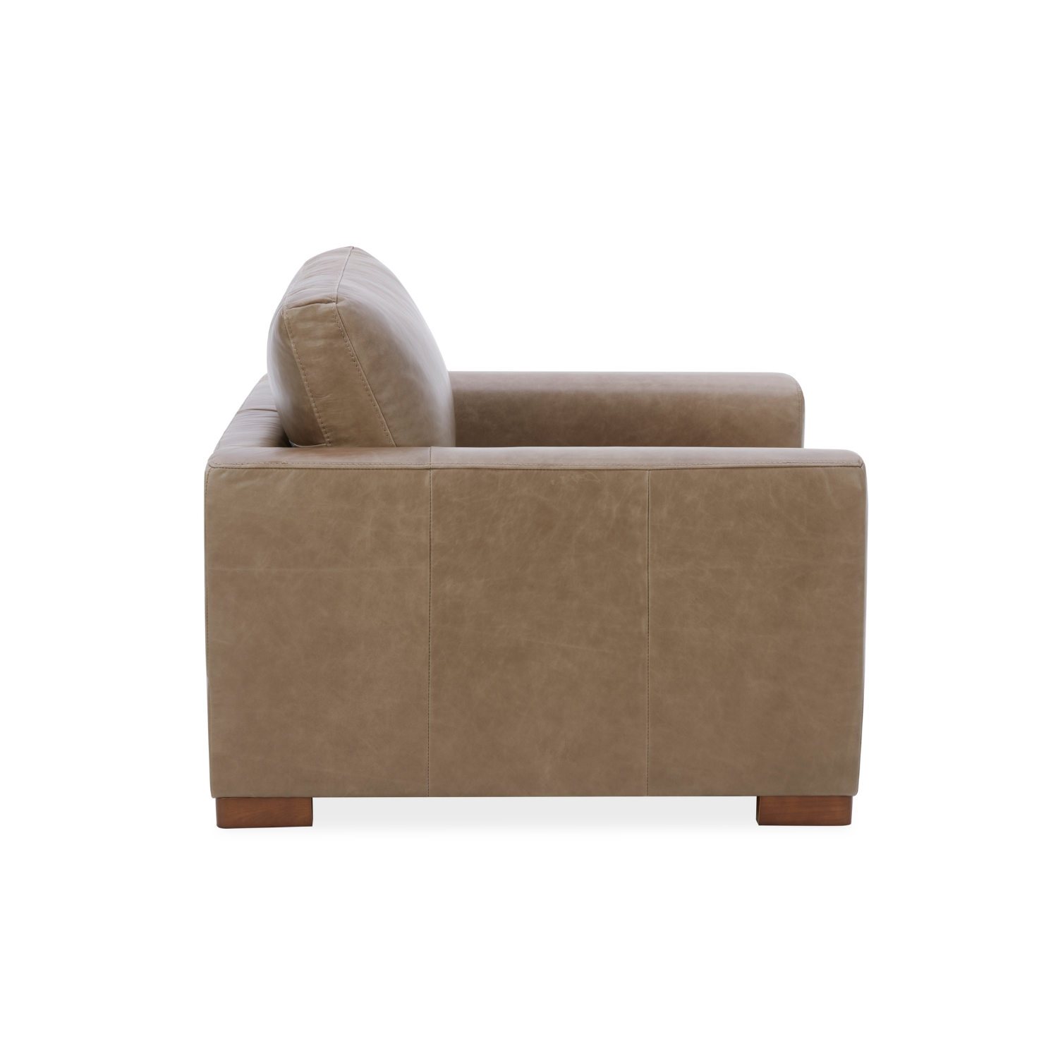 Charlestown Lounge Chair - Concord Pewter Leather