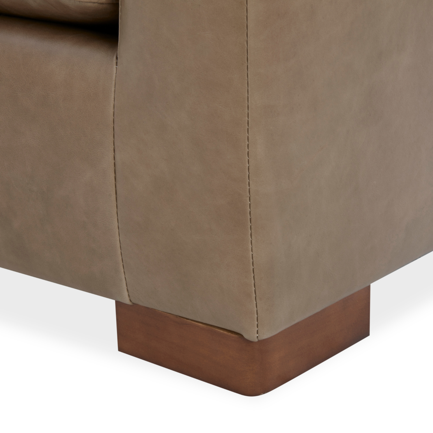 Charlestown Sofa - Concord Pewter Leather