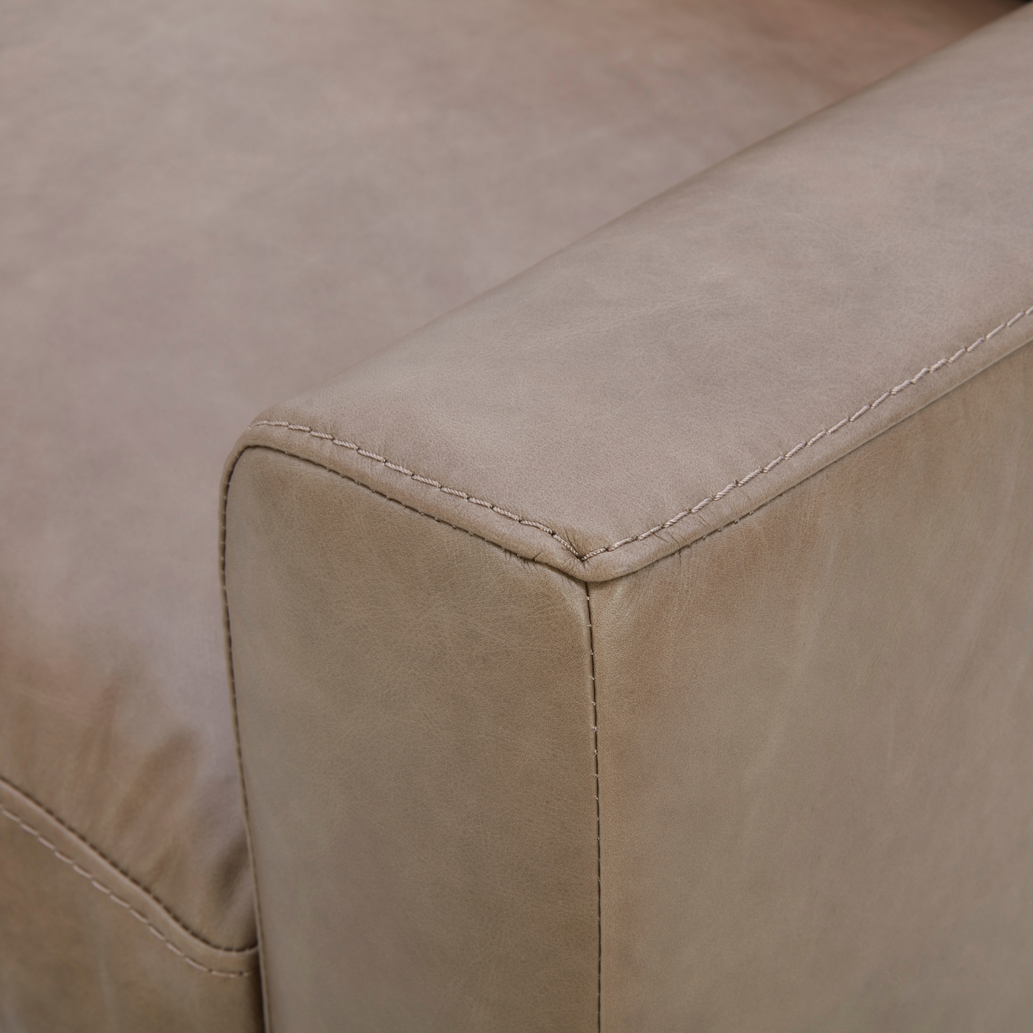 Charlestown Lounge Chair - Concord Pewter Leather