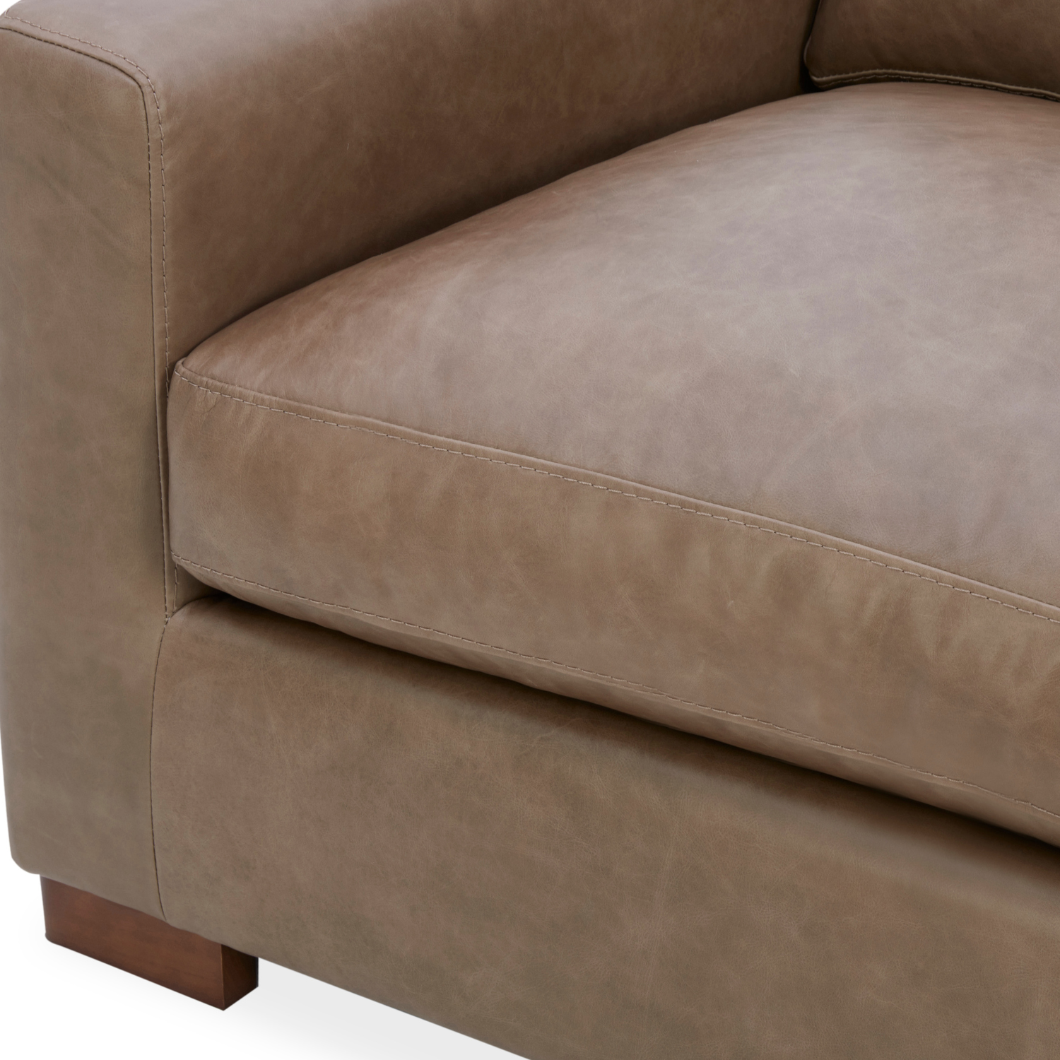 Charlestown Lounge Chair - Concord Pewter Leather