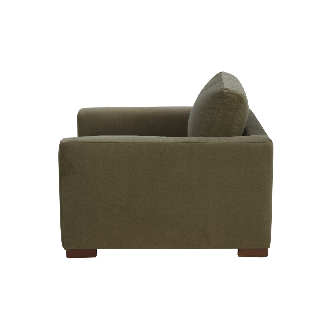 Charlestown Lounge Chair - Forest Green Matte Velvet