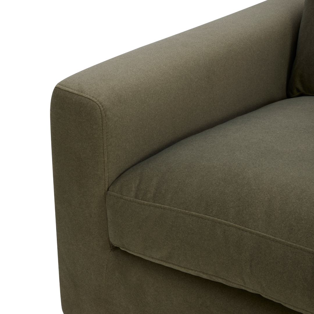 Charlestown Lounge Chair - Forest Green Matte Velvet