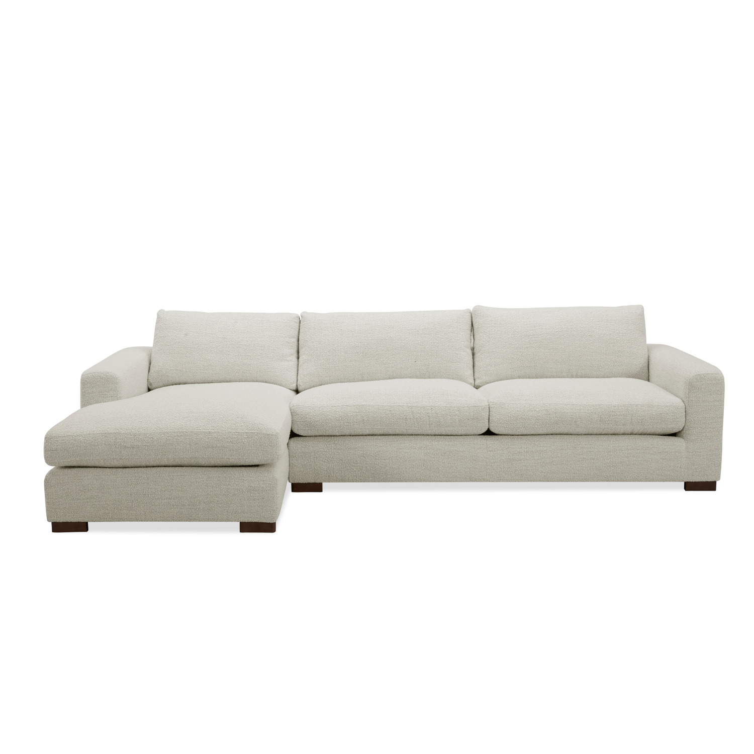 Charlestown 124" Chaise Sectional - Tasmin Linen
