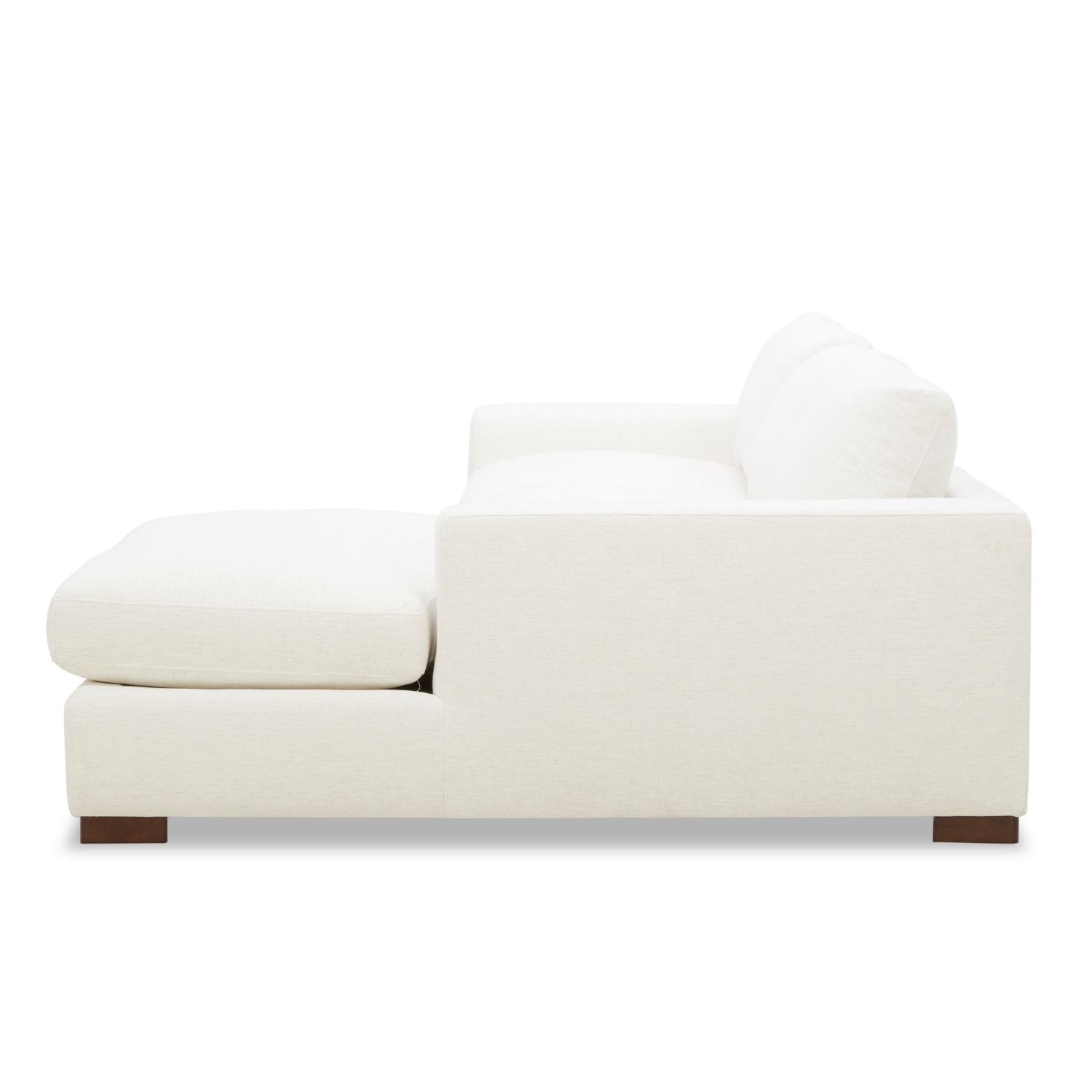 Charlestown 124" Chaise Sectional - Crypton® Nomad Snow