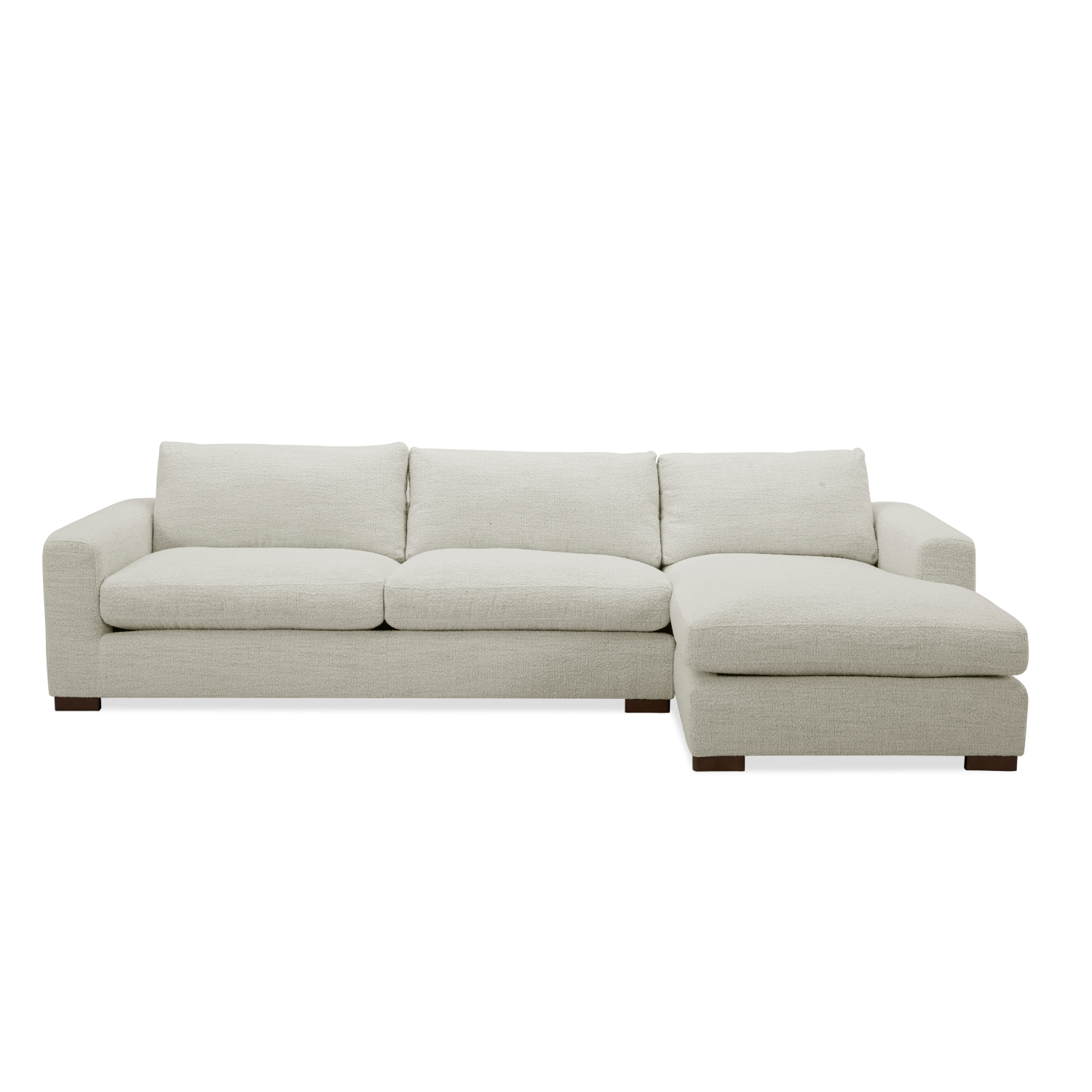 Charlestown 124" Chaise Sectional - Tasmin Linen