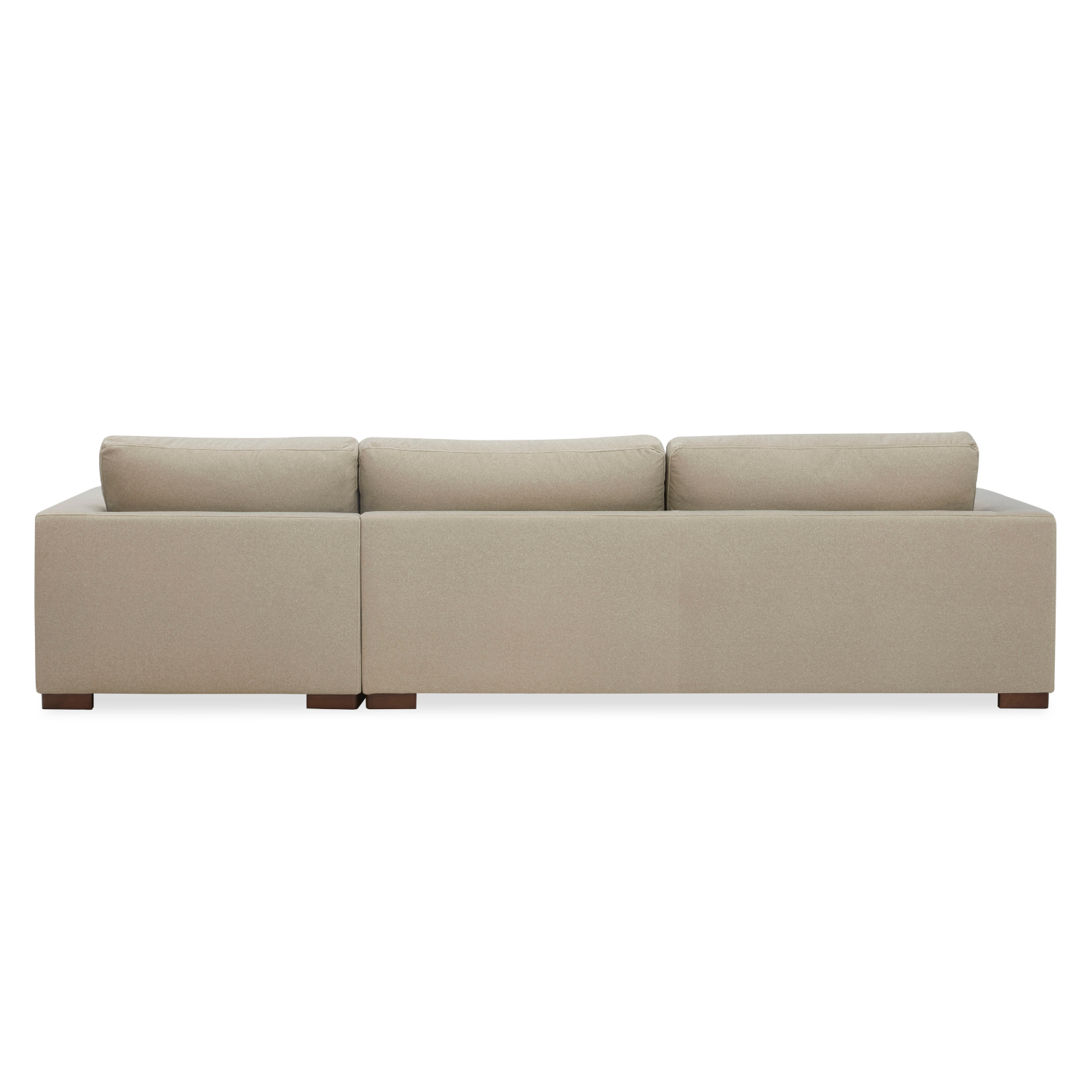 Charlestown 124" Chaise Sectional - Sand Matte Velvet