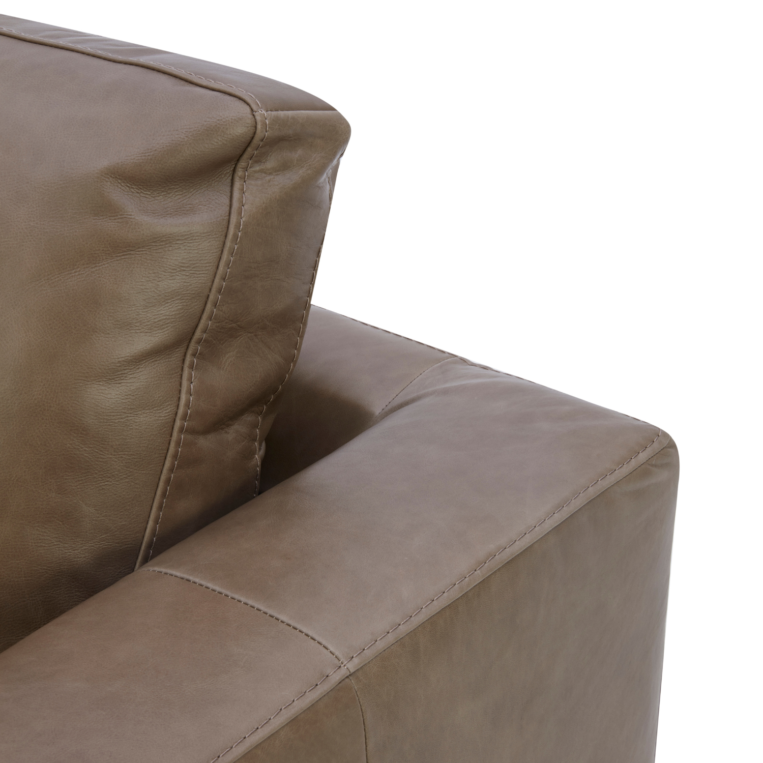 Charlestown Sofa - Concord Pewter Leather