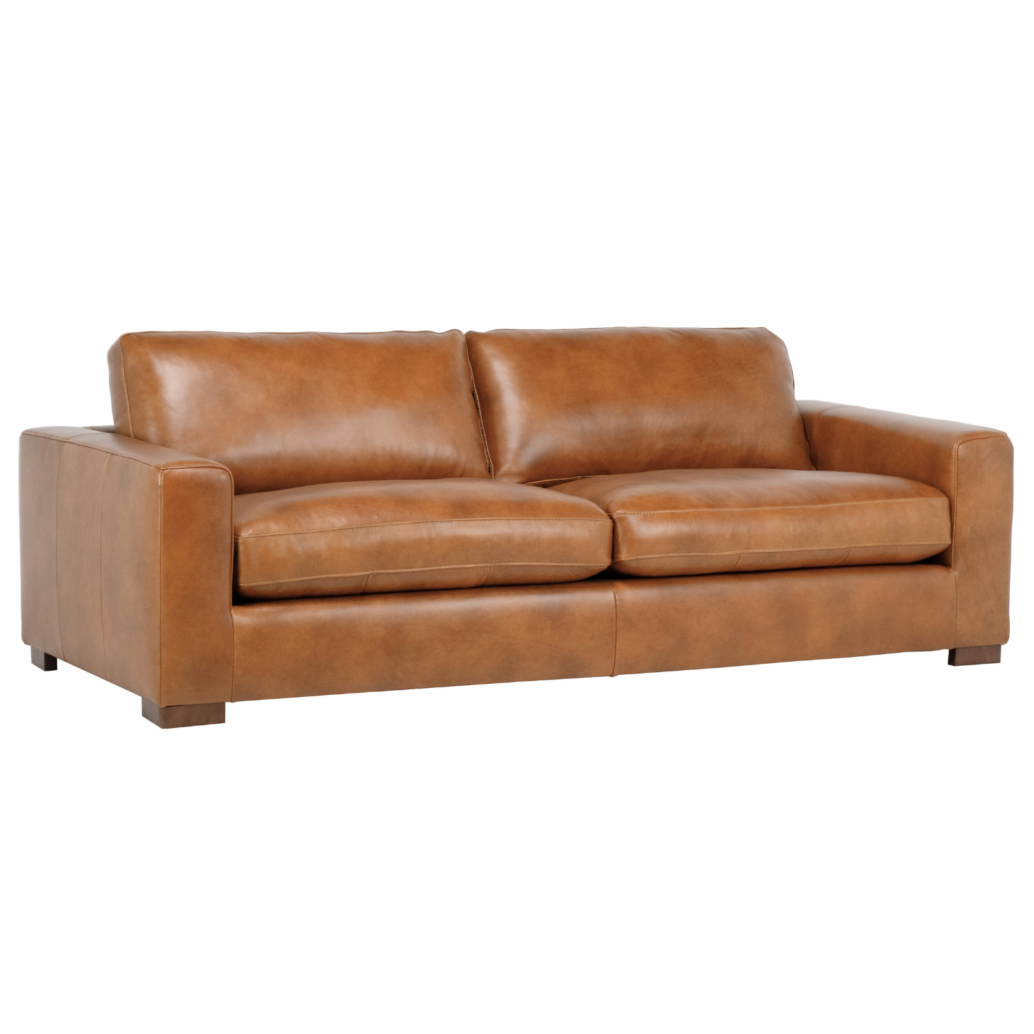 Charlestown Sofa Camel Leather