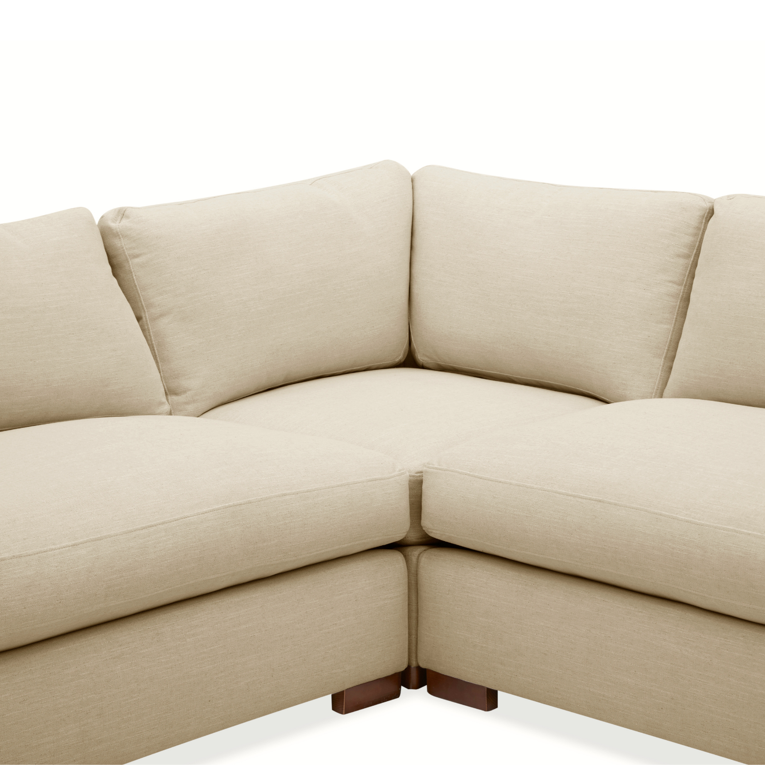 Charlestown L-Shape Sectional - Crypton® Nomad Custard
