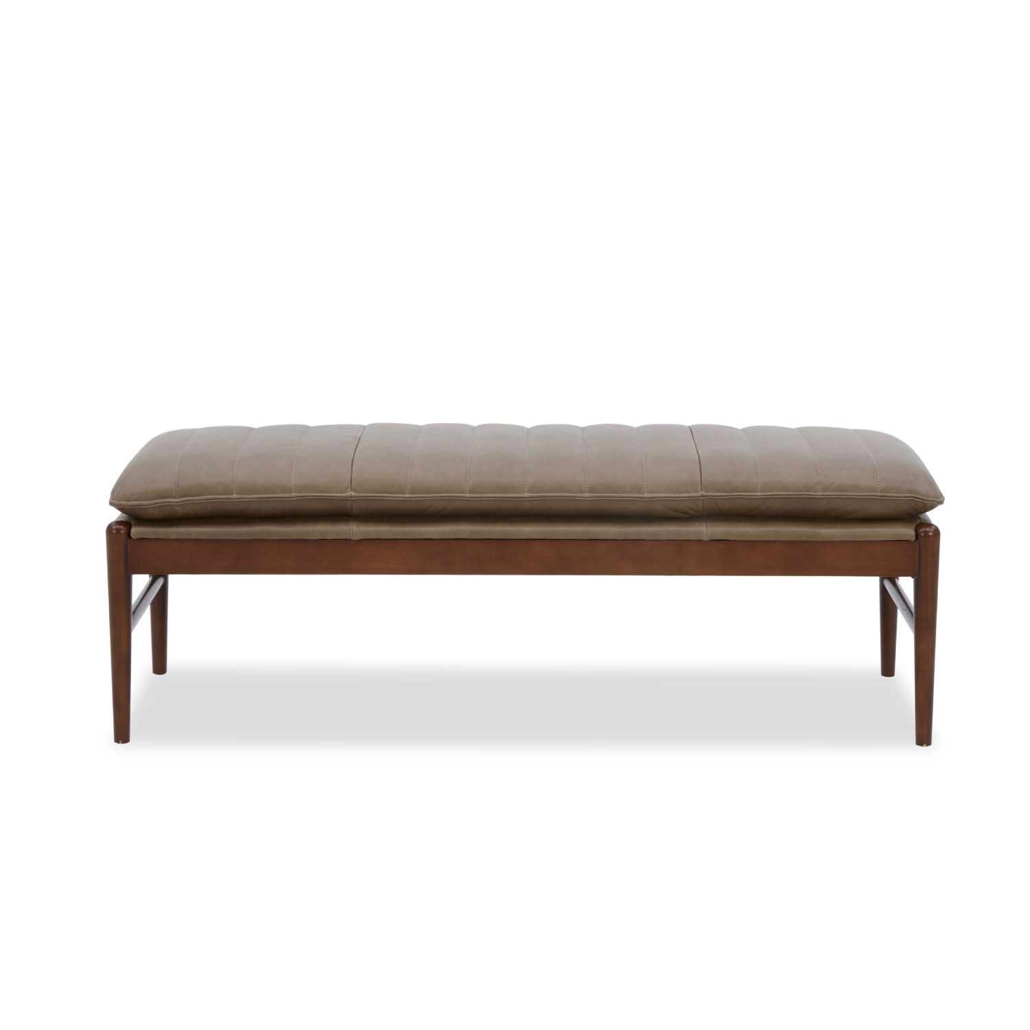 Airdrie Bench - Concord Pewter Leather