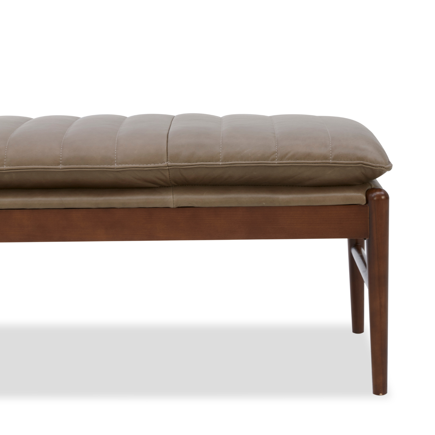 Airdrie Bench - Concord Pewter Leather