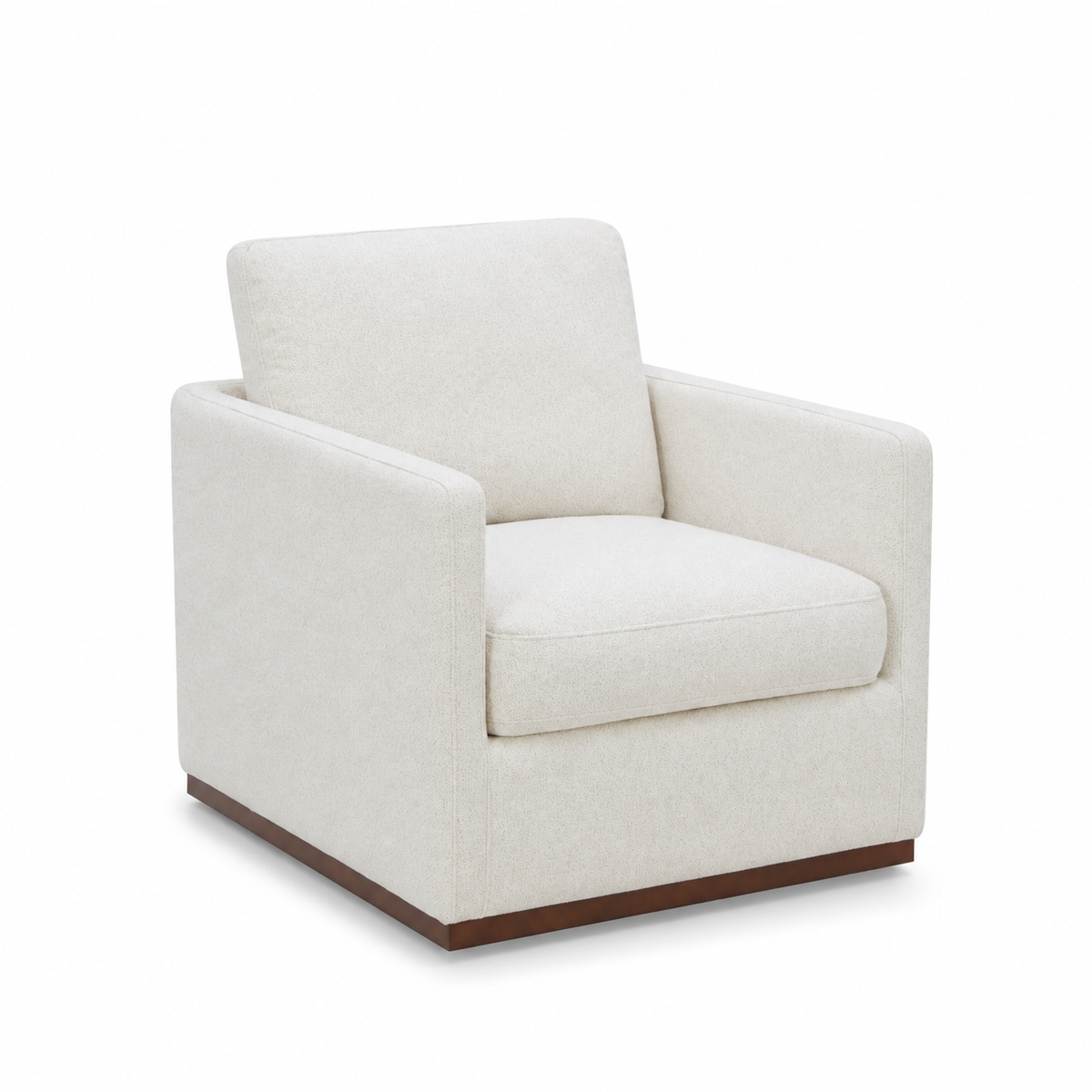 Stratford Swivel Lounge Chair - Linen Weave