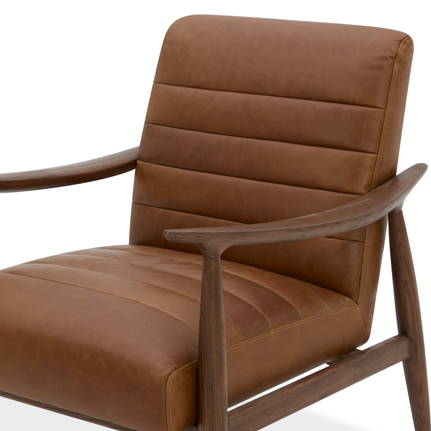 Wyndham Lounge Chair - Concord Mink Leather