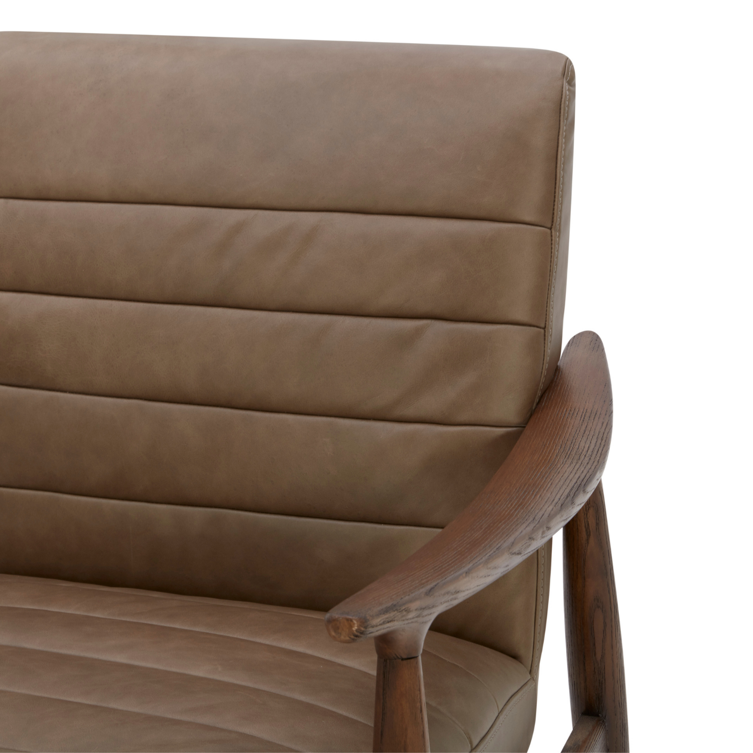 Wyndham Lounge Chair - Concord Pewter Leather