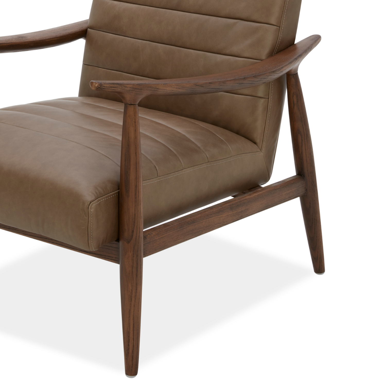 Wyndham Lounge Chair - Concord Pewter Leather