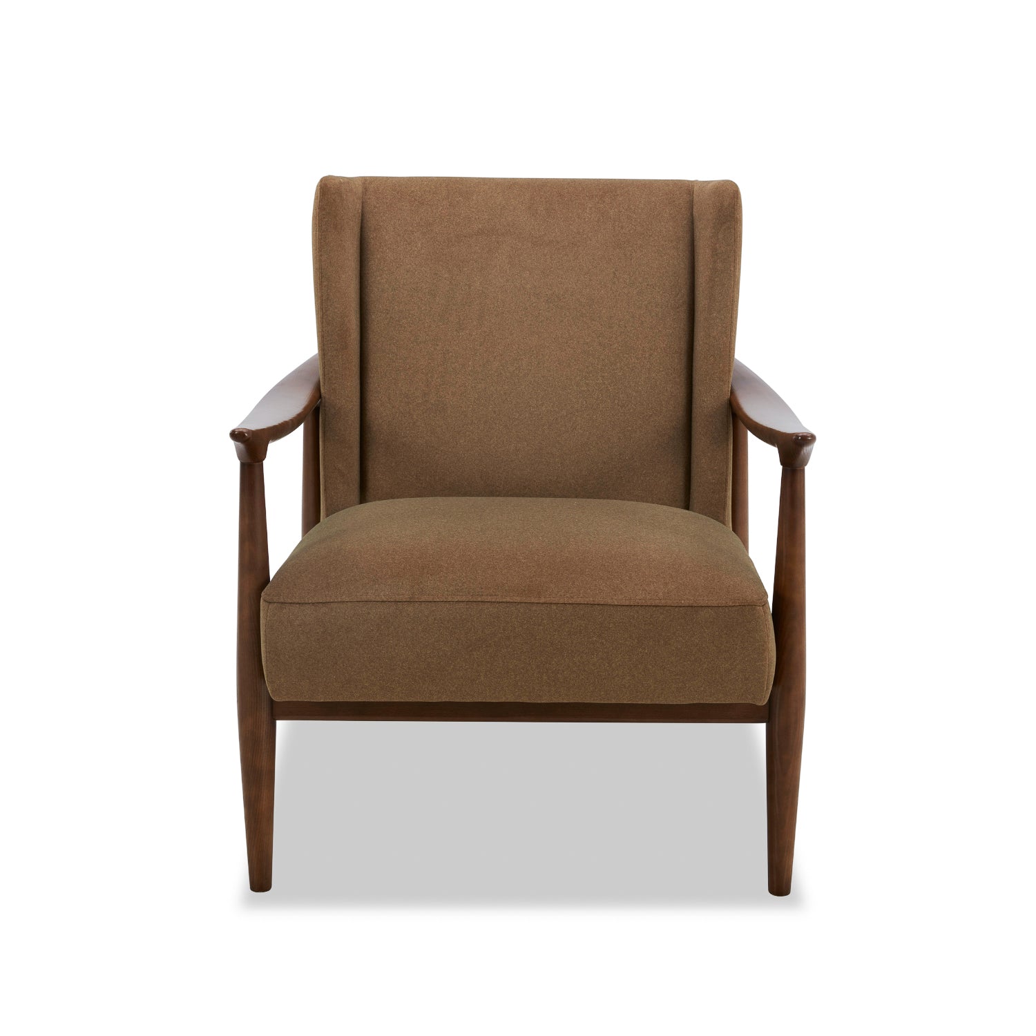Nevis Lounge Chair - Tawny Brown Matte Velvet