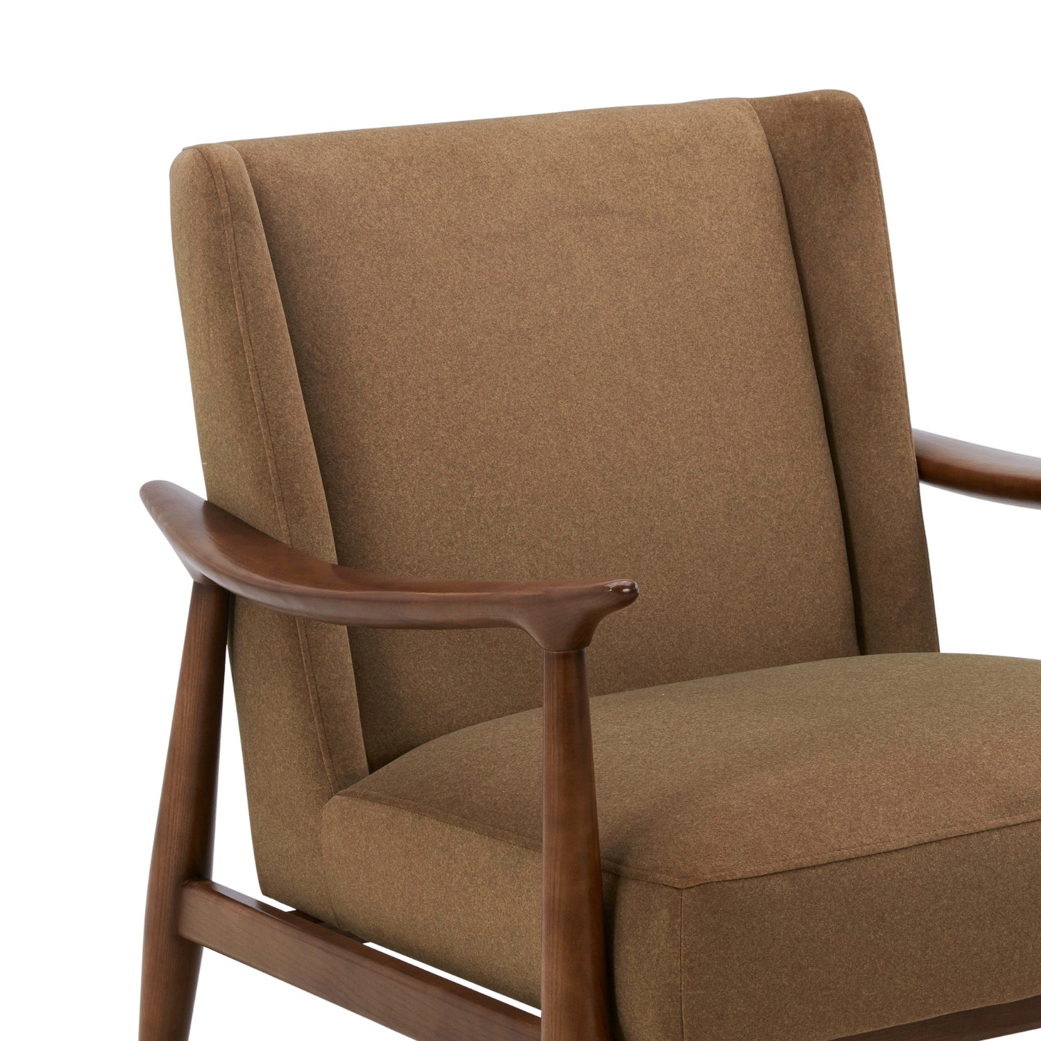 Nevis Lounge Chair - Tawny Brown Matte Velvet