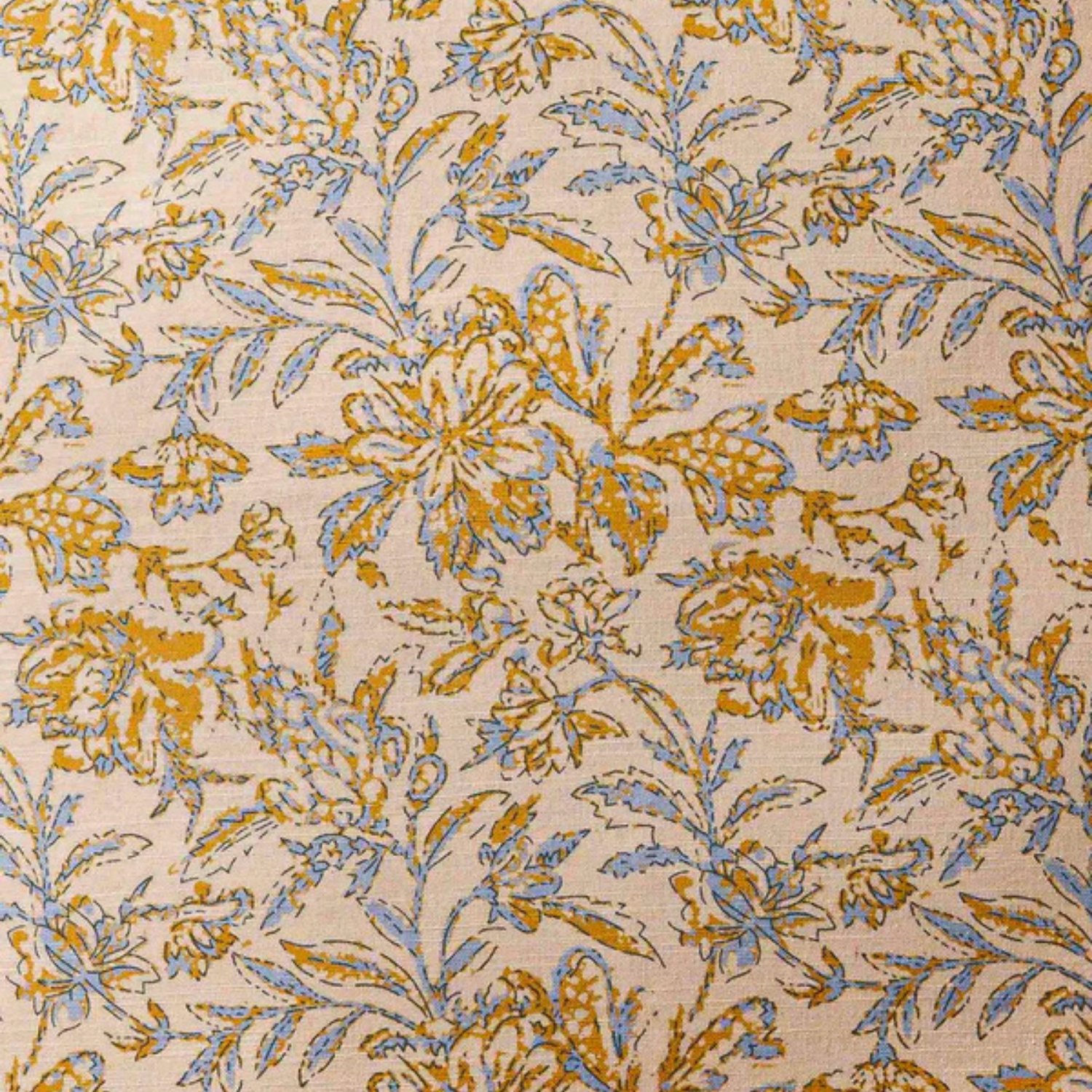 Nottingham Botanical Block Print Toss Pillow
