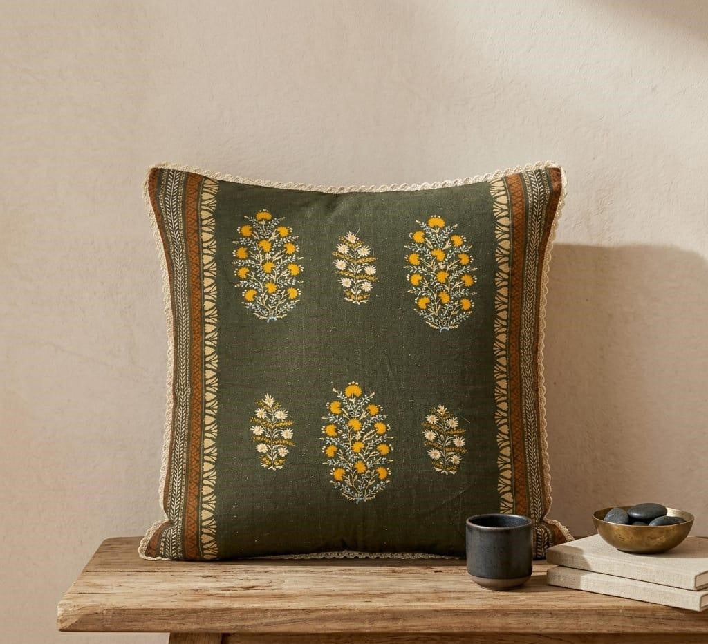 Lacombe Block Print Toss Pillow