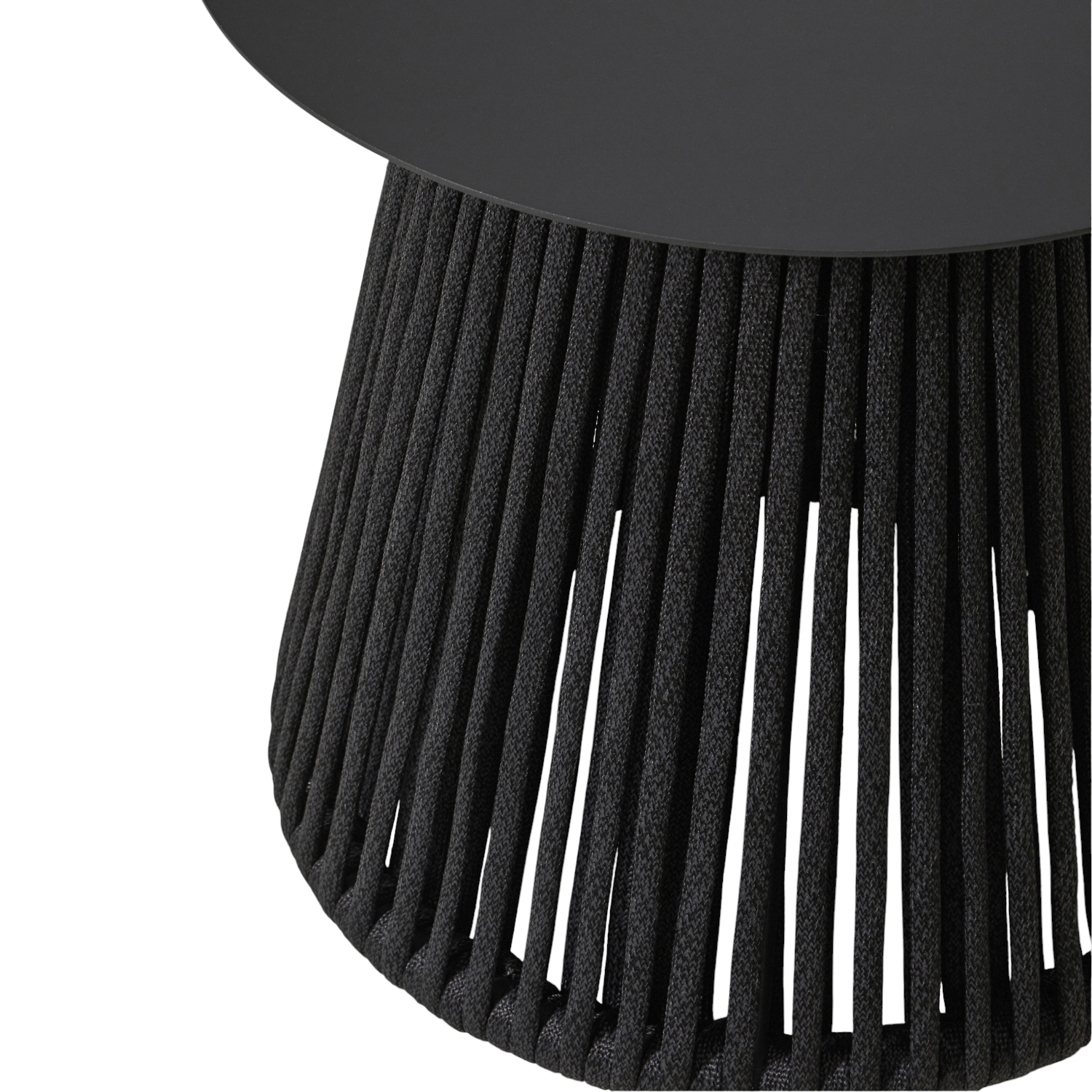 Millwick Rope Side Table - Charcoal