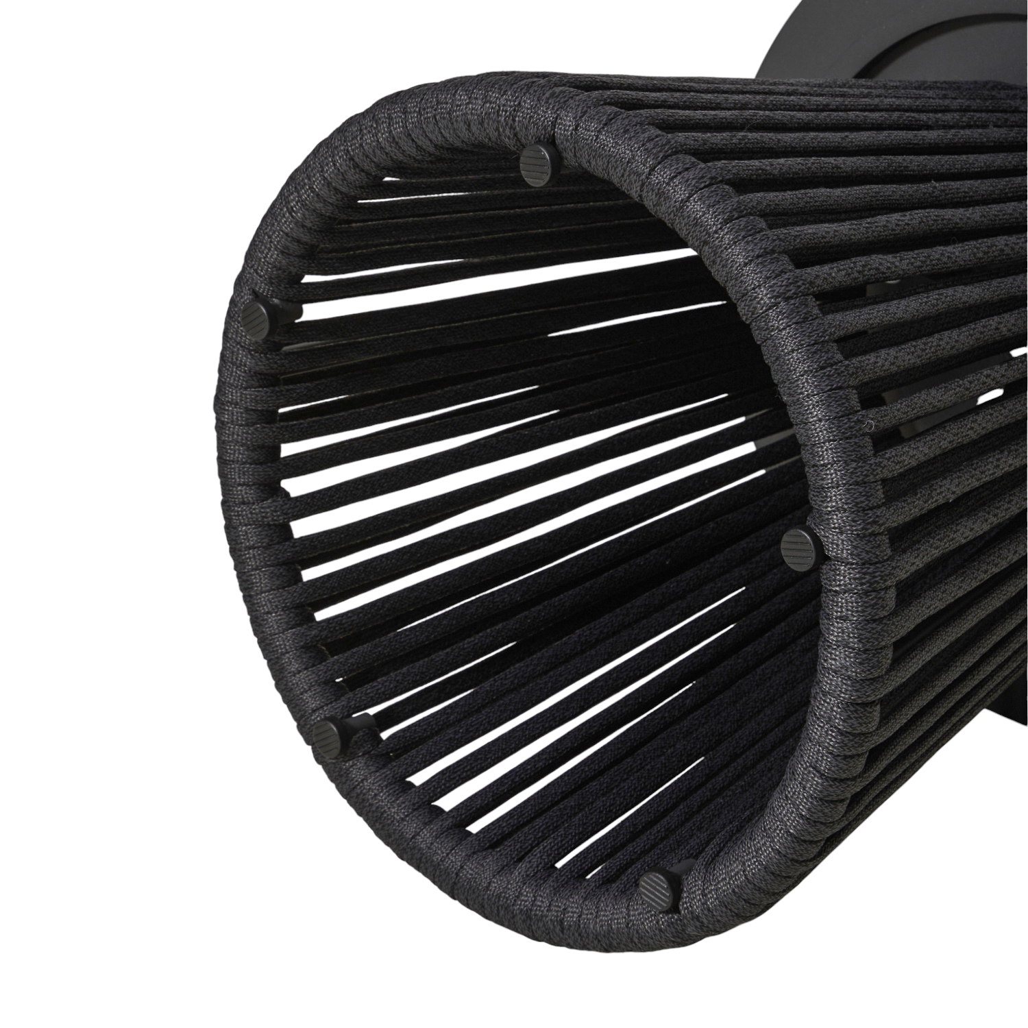 Millwick Rope Side Table - Charcoal