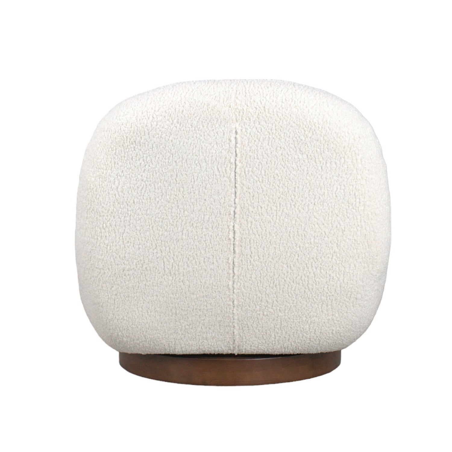 Jacques Swivel Lounge Chair - Ivory Sherpa