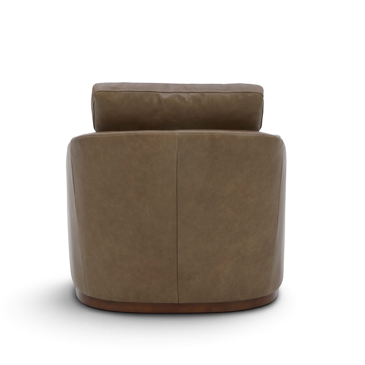 Yorkville Swivel Lounge Chair - Concord Pewter Leather