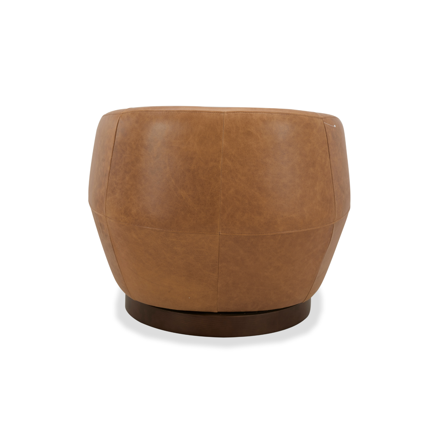 Pod Leather Swivel Lounge Chair