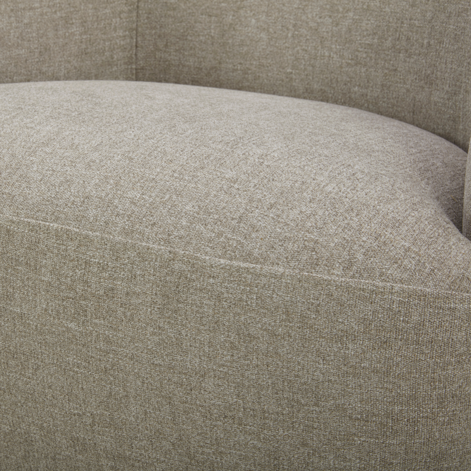 Pod Swivel Lounge Chair - Pebble Sand Chenille